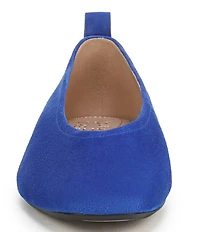 Naturalizer 27 EDIT Carla Suede Square Toe Ballet Flats