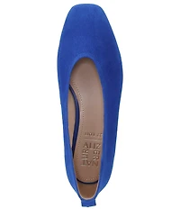 Naturalizer 27 EDIT Carla Suede Square Toe Ballet Flats