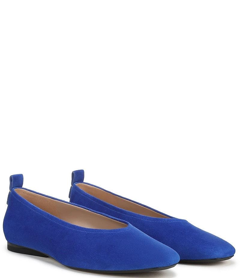 Naturalizer 27 EDIT Carla Suede Square Toe Ballet Flats