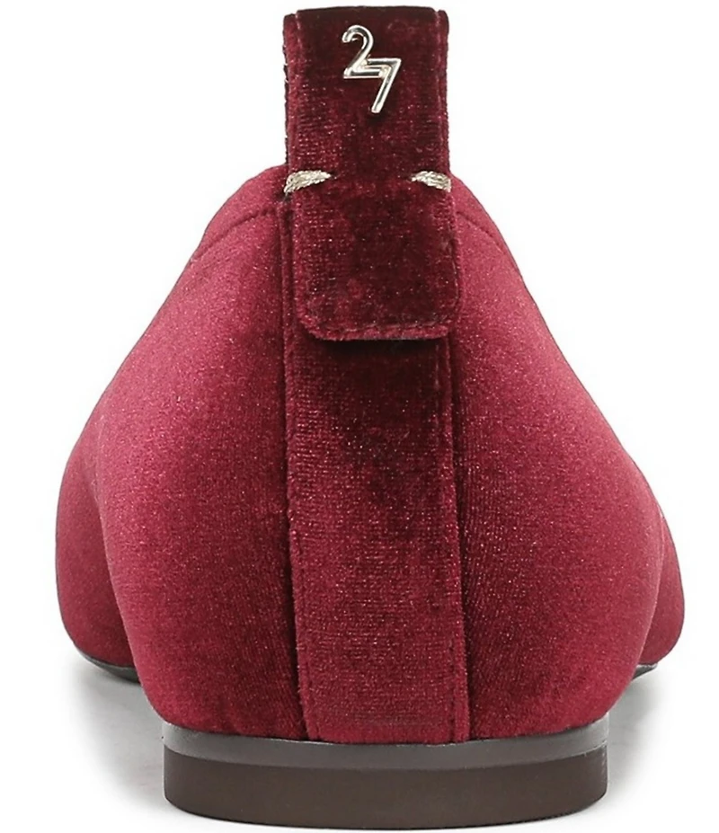 Naturalizer 27 Edit Carla Velvet Square Toe Ballet Flats