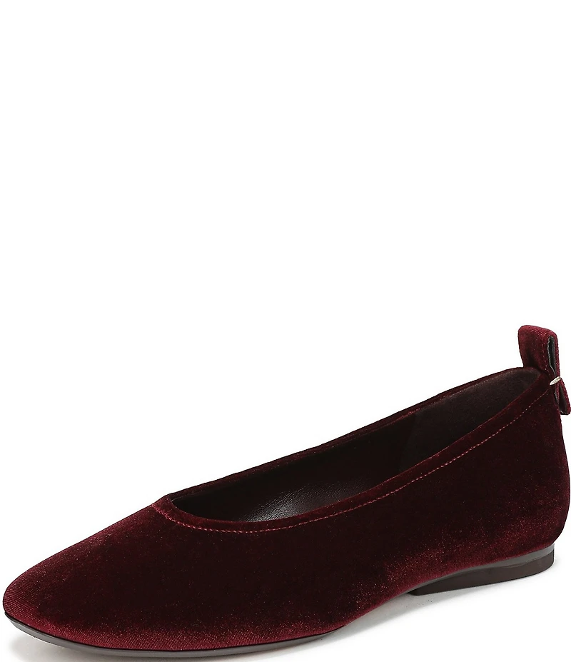 Naturalizer 27 Edit Carla Velvet Square Toe Ballet Flats