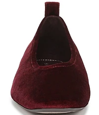Naturalizer 27 Edit Carla Velvet Square Toe Ballet Flats