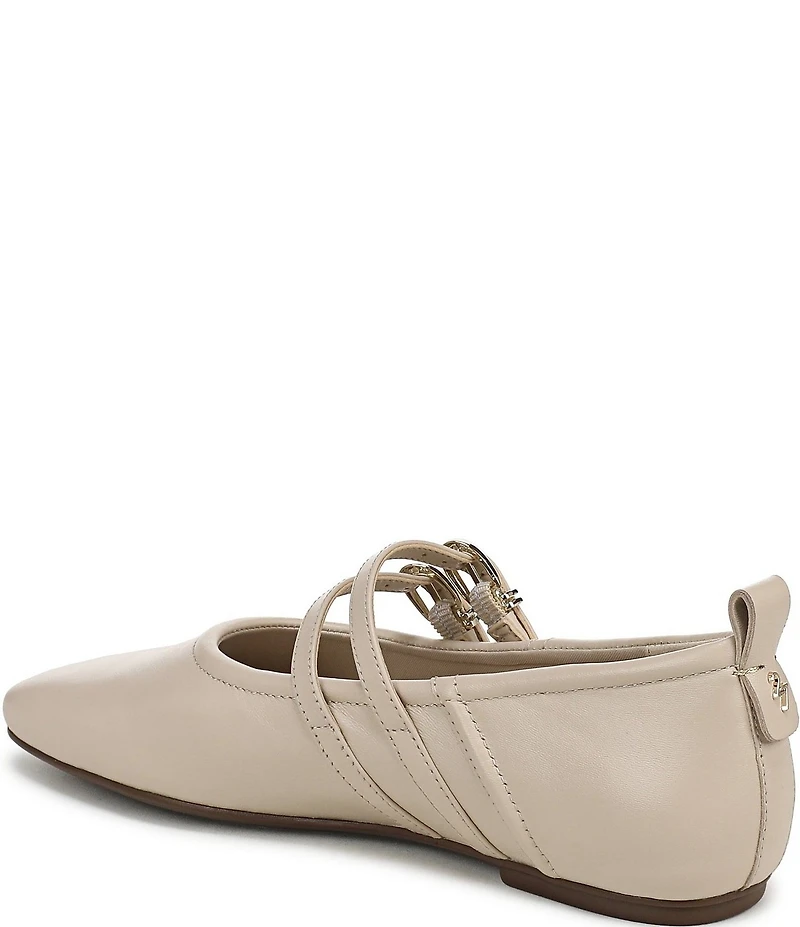 Naturalizer 27 EDIT Dawn Leather Square Toe Mary Jane Flats