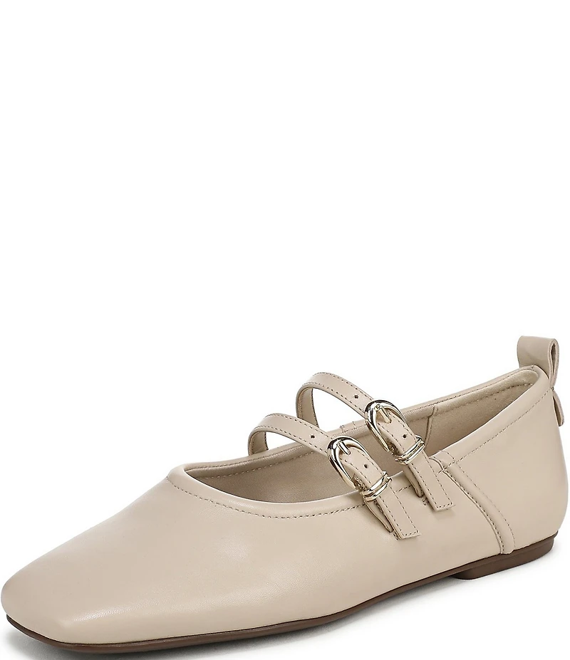 Naturalizer 27 EDIT Dawn Leather Square Toe Mary Jane Flats