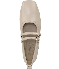Naturalizer 27 EDIT Dawn Leather Square Toe Mary Jane Flats