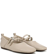 Naturalizer 27 EDIT Dawn Leather Square Toe Mary Jane Flats