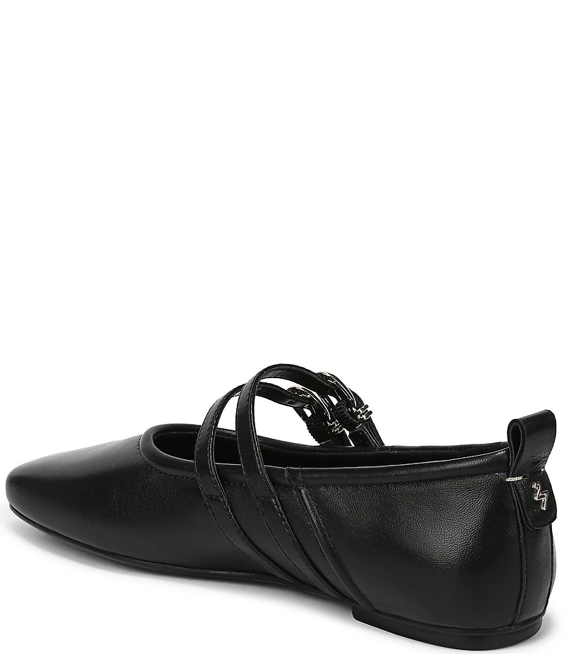 Naturalizer 27 EDIT Dawn Leather Square Toe Mary Jane Flats