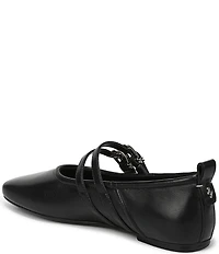 Naturalizer 27 EDIT Dawn Leather Square Toe Mary Jane Flats