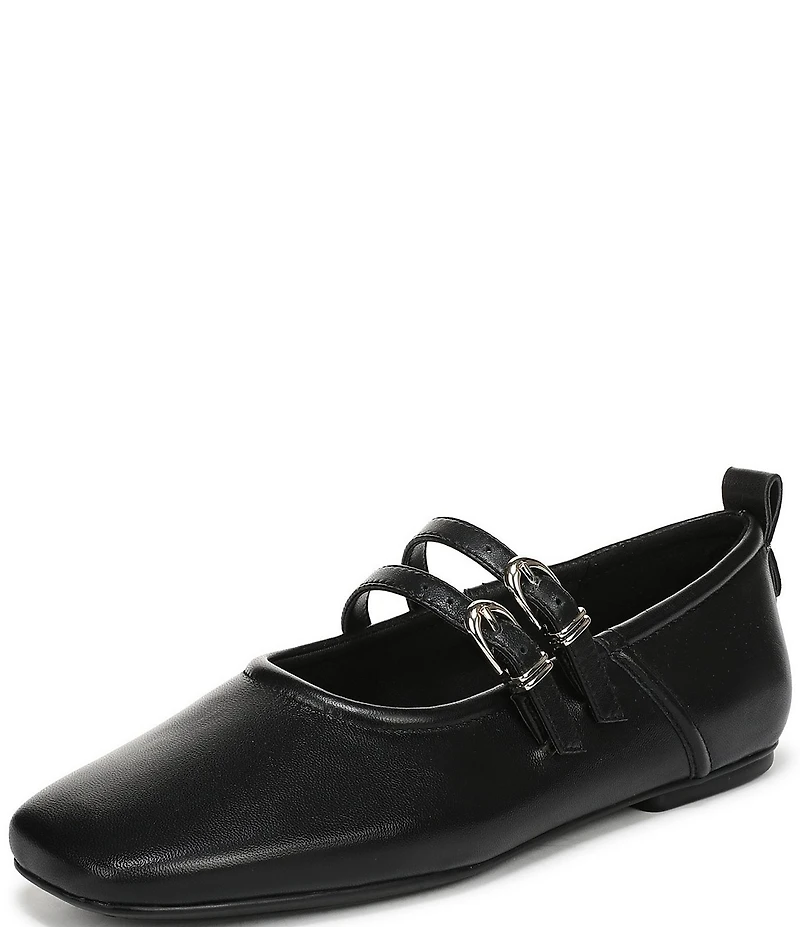 Naturalizer 27 EDIT Dawn Leather Square Toe Mary Jane Flats