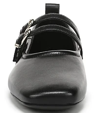 Naturalizer 27 EDIT Dawn Leather Square Toe Mary Jane Flats