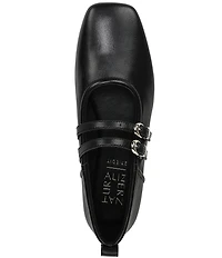 Naturalizer 27 EDIT Dawn Leather Square Toe Mary Jane Flats