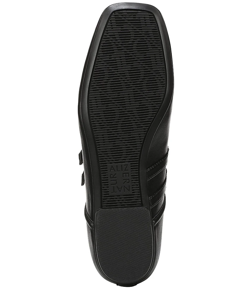 Naturalizer 27 EDIT Dawn Leather Square Toe Mary Jane Flats