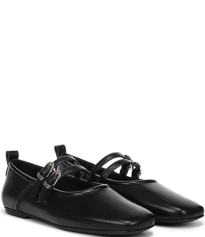 Naturalizer 27 EDIT Dawn Leather Square Toe Mary Jane Flats