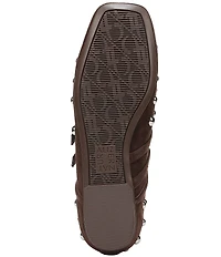Naturalizer 27 EDIT Dawn Studded Suede Square Toe Mary Jane Flats