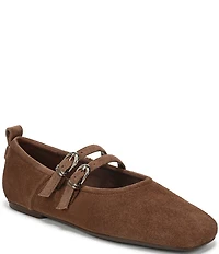 Naturalizer 27 EDIT Dawn Suede Square Toe Mary Jane Flats