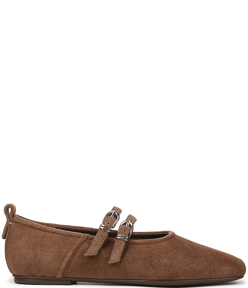Naturalizer 27 EDIT Dawn Suede Square Toe Mary Jane Flats