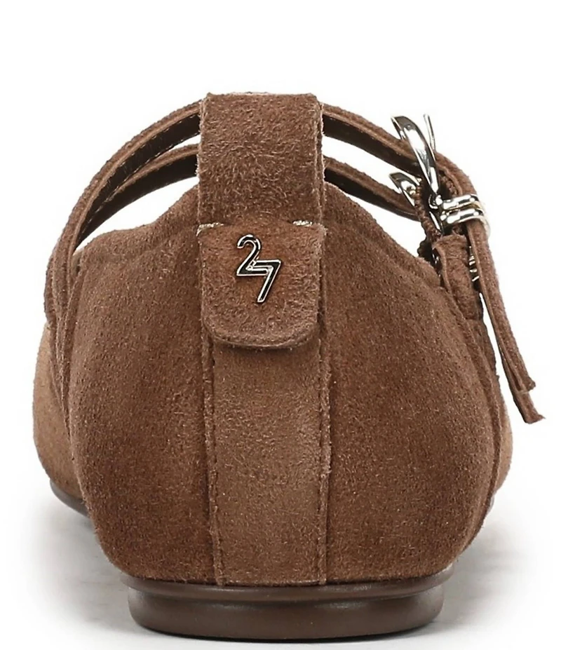 Naturalizer 27 EDIT Dawn Suede Square Toe Mary Jane Flats