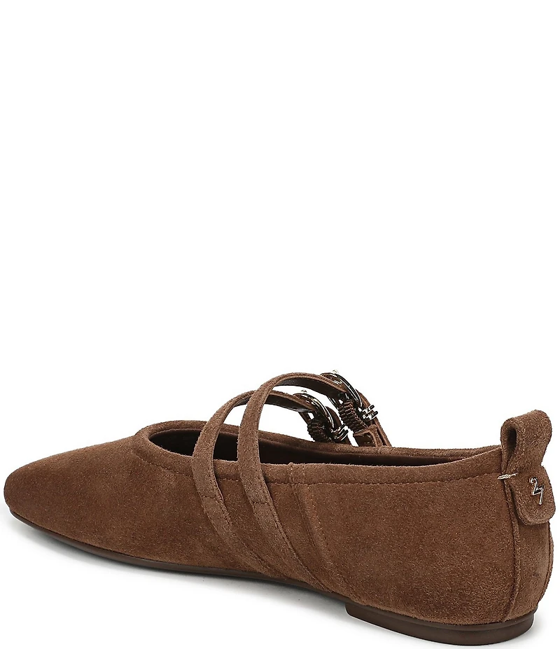 Naturalizer 27 EDIT Dawn Suede Square Toe Mary Jane Flats