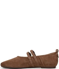 Naturalizer 27 EDIT Dawn Suede Square Toe Mary Jane Flats
