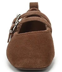 Naturalizer 27 EDIT Dawn Suede Square Toe Mary Jane Flats