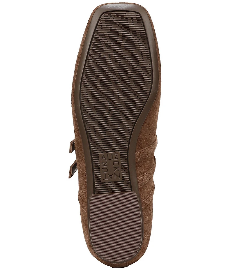 Naturalizer 27 EDIT Dawn Suede Square Toe Mary Jane Flats