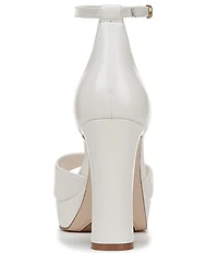 Naturalizer 27 EDIT Delphie Leather Ankle Strap Platform Dress Sandals