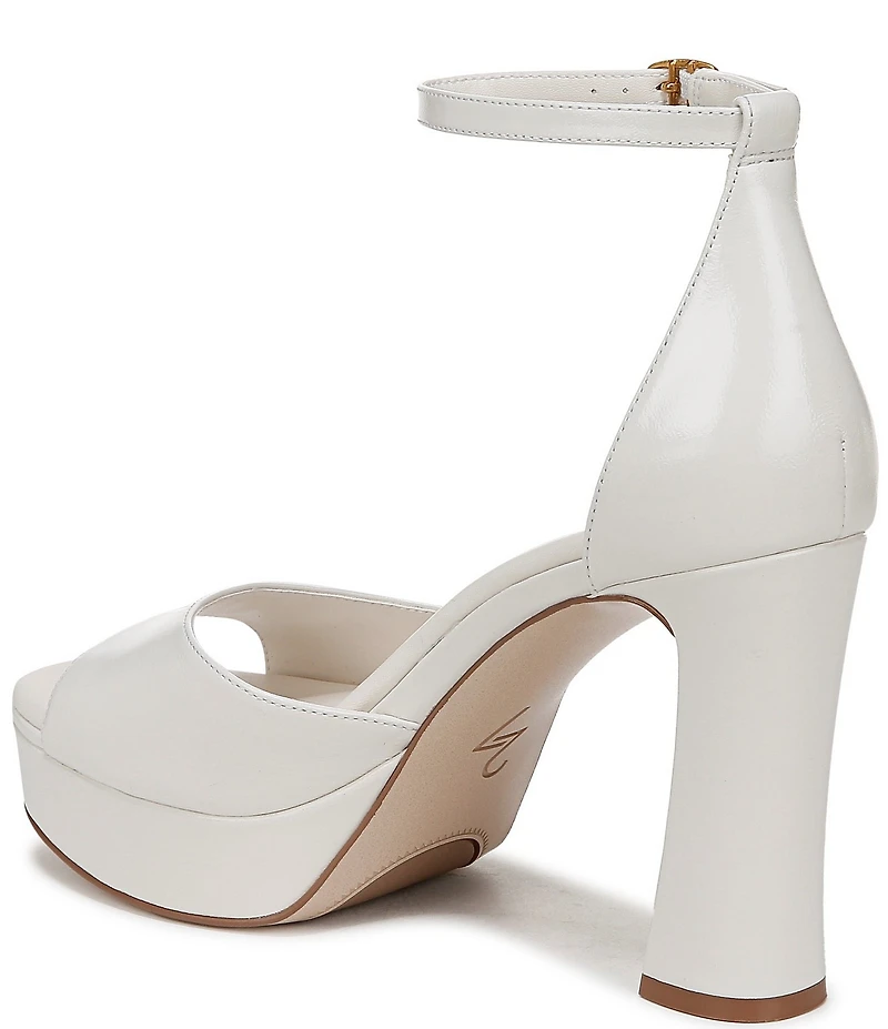 Naturalizer 27 EDIT Delphie Leather Ankle Strap Platform Dress Sandals