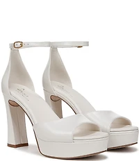 Naturalizer 27 EDIT Delphie Leather Ankle Strap Platform Dress Sandals