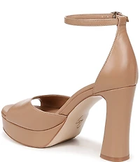 Naturalizer 27 EDIT Delphie Leather Ankle Strap Platform Dress Sandals