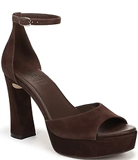 Naturalizer 27 EDIT Delphie Suede Ankle Wrap Platform Dress Sandals