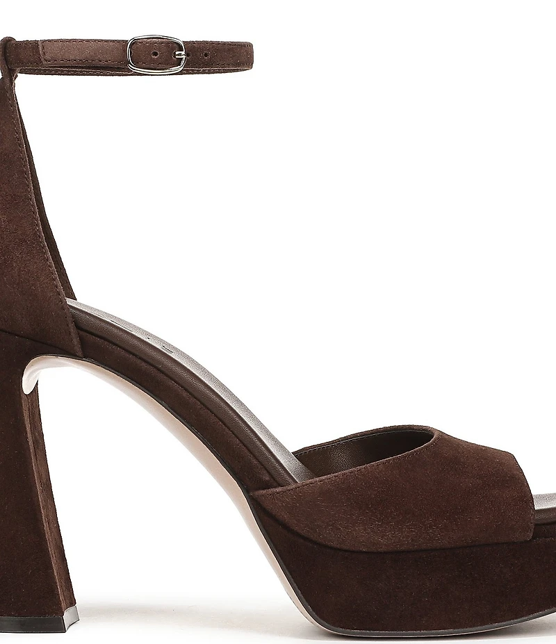 Naturalizer 27 EDIT Delphie Suede Ankle Wrap Platform Dress Sandals