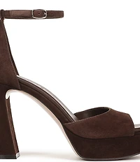 Naturalizer 27 EDIT Delphie Suede Ankle Wrap Platform Dress Sandals