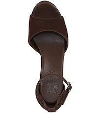 Naturalizer 27 EDIT Delphie Suede Ankle Wrap Platform Dress Sandals