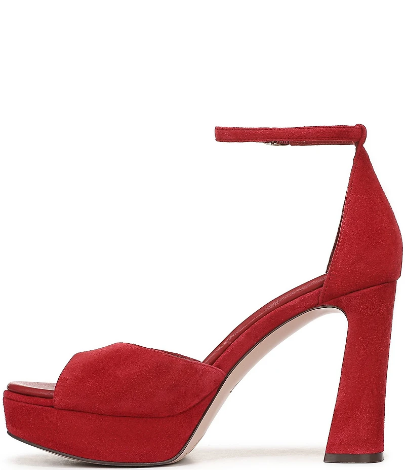 Naturalizer 27 EDIT Delphie Suede Ankle Wrap Platform Dress Sandals