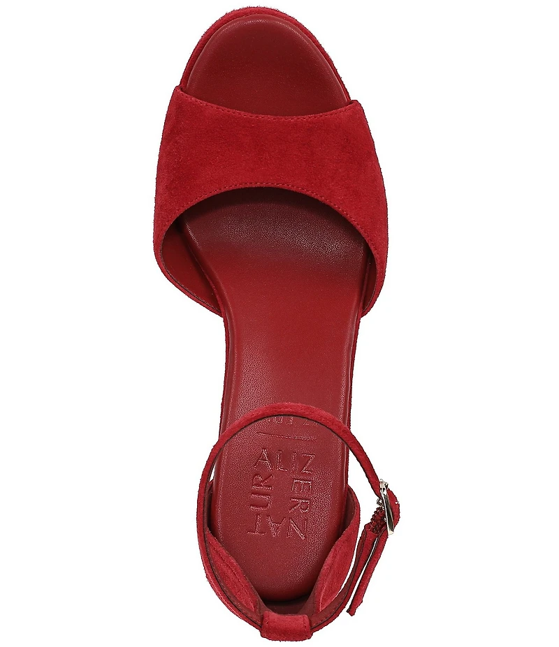 Naturalizer 27 EDIT Delphie Suede Ankle Wrap Platform Dress Sandals