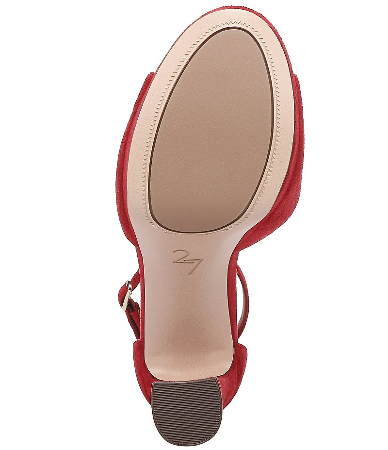 Naturalizer 27 EDIT Delphie Suede Ankle Wrap Platform Dress Sandals