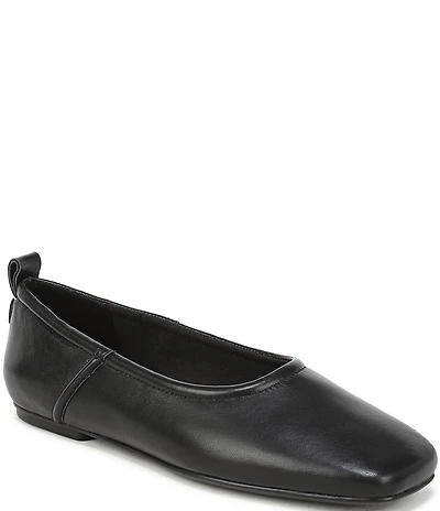 Naturalizer 27 EDIT Dream Leather Square Toe Ballet Flats