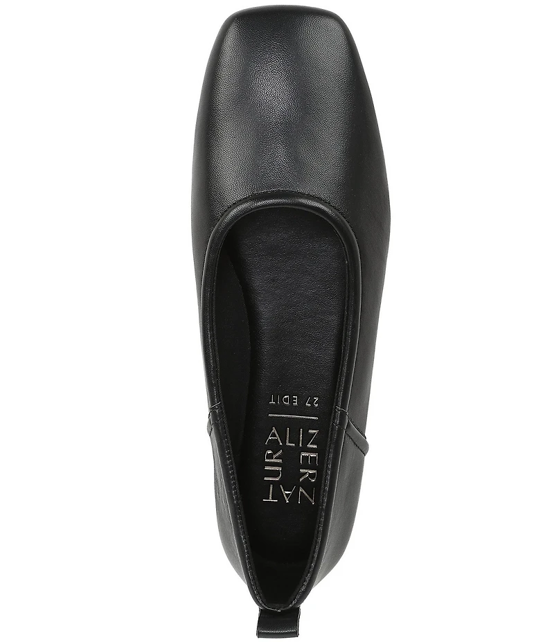 Naturalizer 27 EDIT Dream Leather Square Toe Ballet Flats