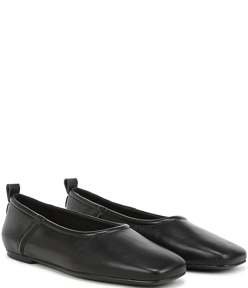 Naturalizer 27 EDIT Dream Leather Square Toe Ballet Flats