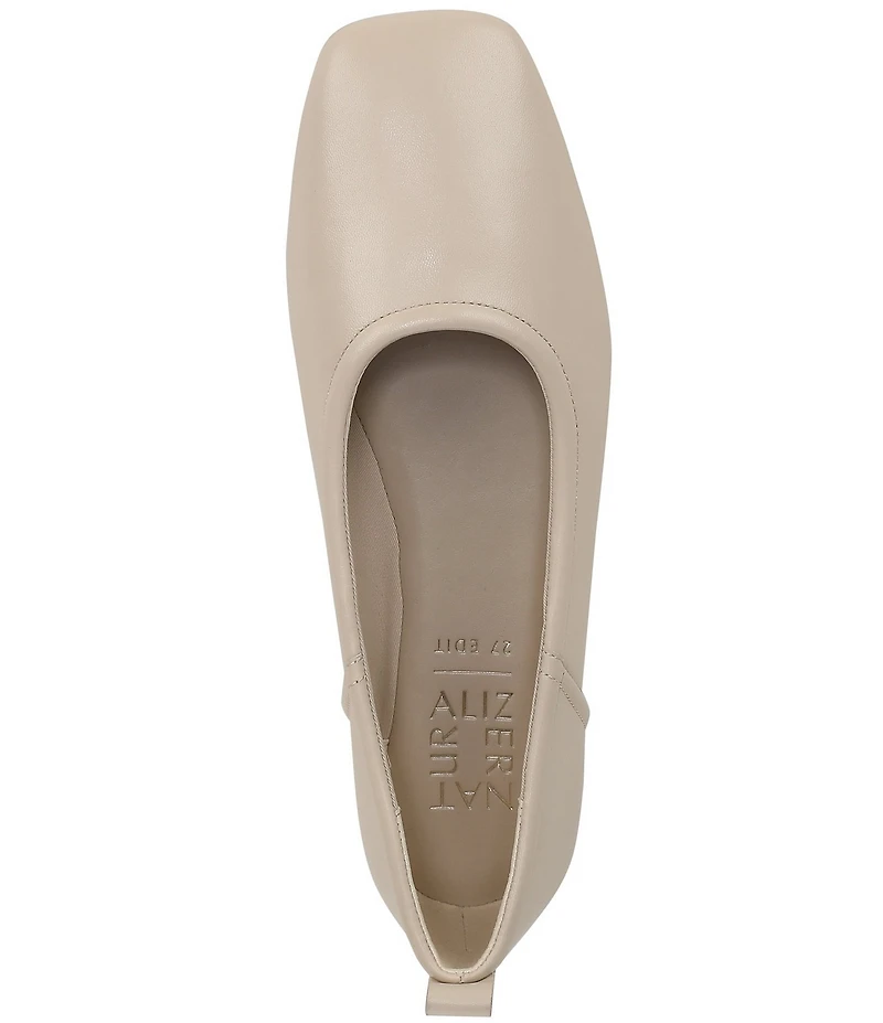 Naturalizer 27 EDIT Dream Leather Square Toe Ballet Flats