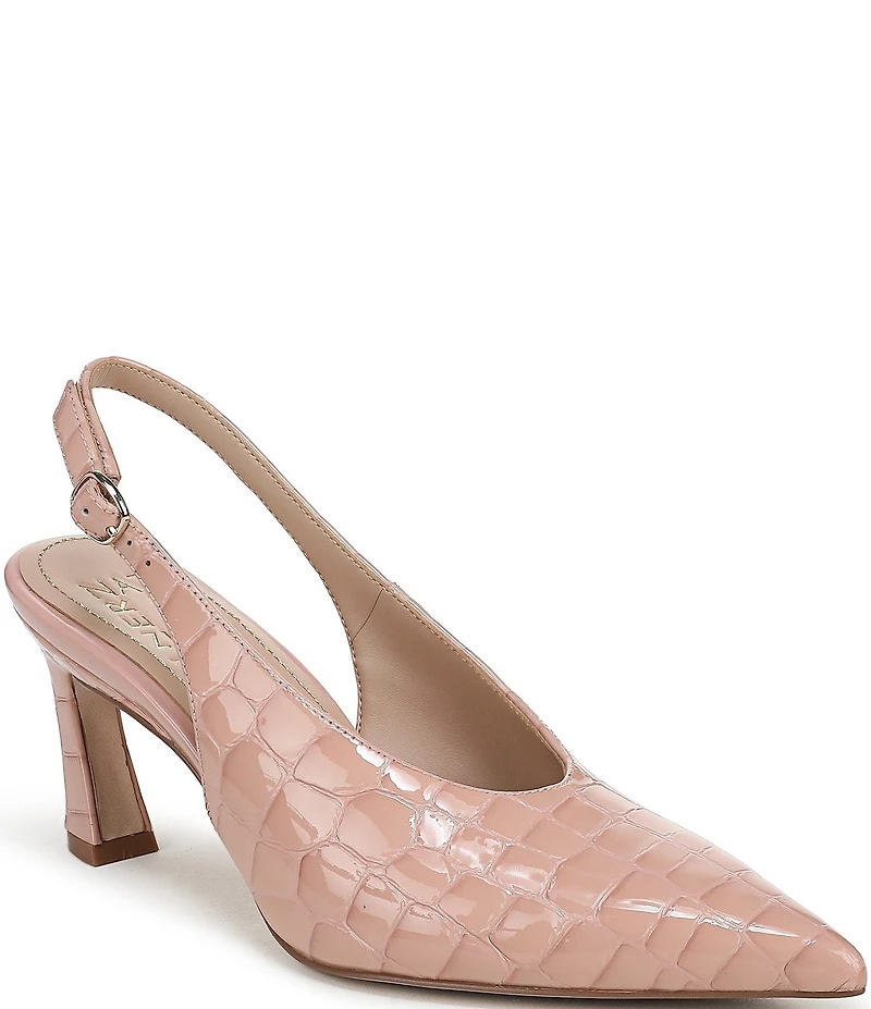 Naturalizer 27 EDIT Elaine Crocodile Leather Slingback Dress Heels
