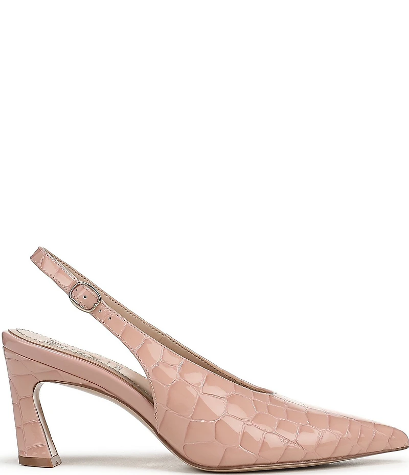 Naturalizer 27 EDIT Elaine Crocodile Leather Slingback Dress Heels