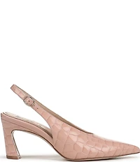 Naturalizer 27 EDIT Elaine Crocodile Leather Slingback Dress Heels