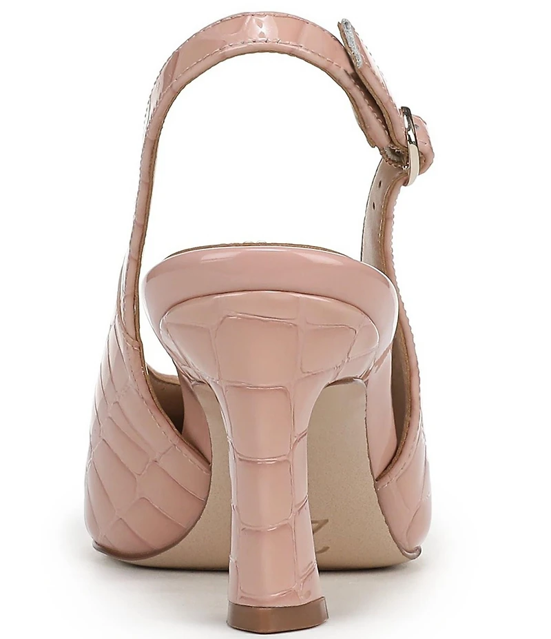 Naturalizer 27 EDIT Elaine Crocodile Leather Slingback Dress Heels