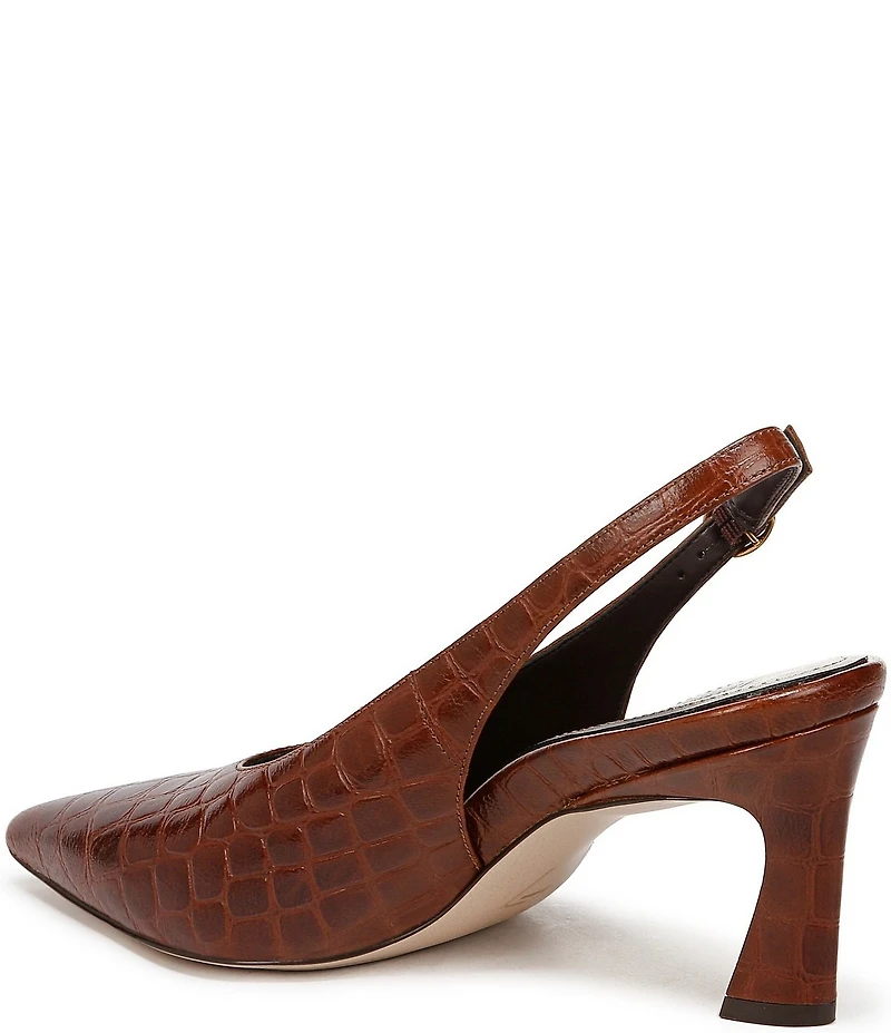 Naturalizer 27 EDIT Elaine Crocodile Leather Slingback Dress Heels
