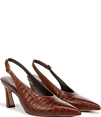 Naturalizer 27 EDIT Elaine Crocodile Leather Slingback Dress Heels