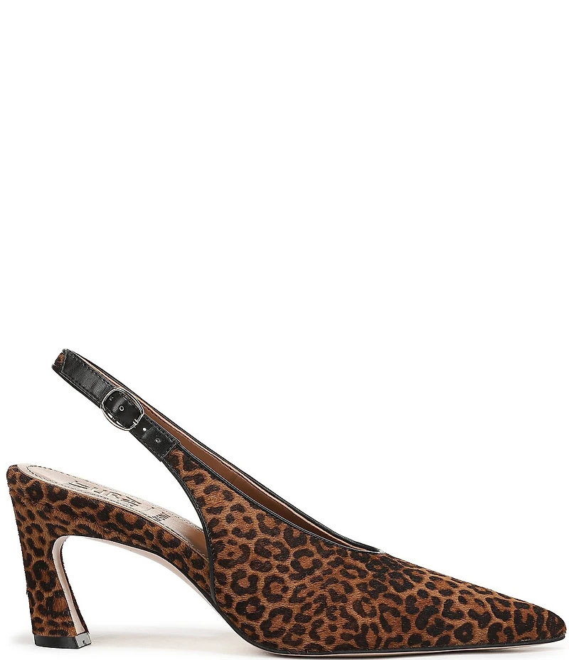 Naturalizer 27 EDIT Elaine Leopard Print Calf Hair Slingback Dress Pumps