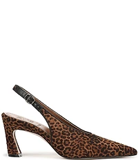 Naturalizer 27 EDIT Elaine Leopard Print Calf Hair Slingback Dress Pumps