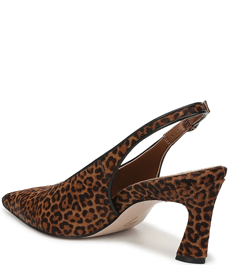 Naturalizer 27 EDIT Elaine Leopard Print Calf Hair Slingback Dress Pumps