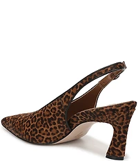 Naturalizer 27 EDIT Elaine Leopard Print Calf Hair Slingback Dress Pumps